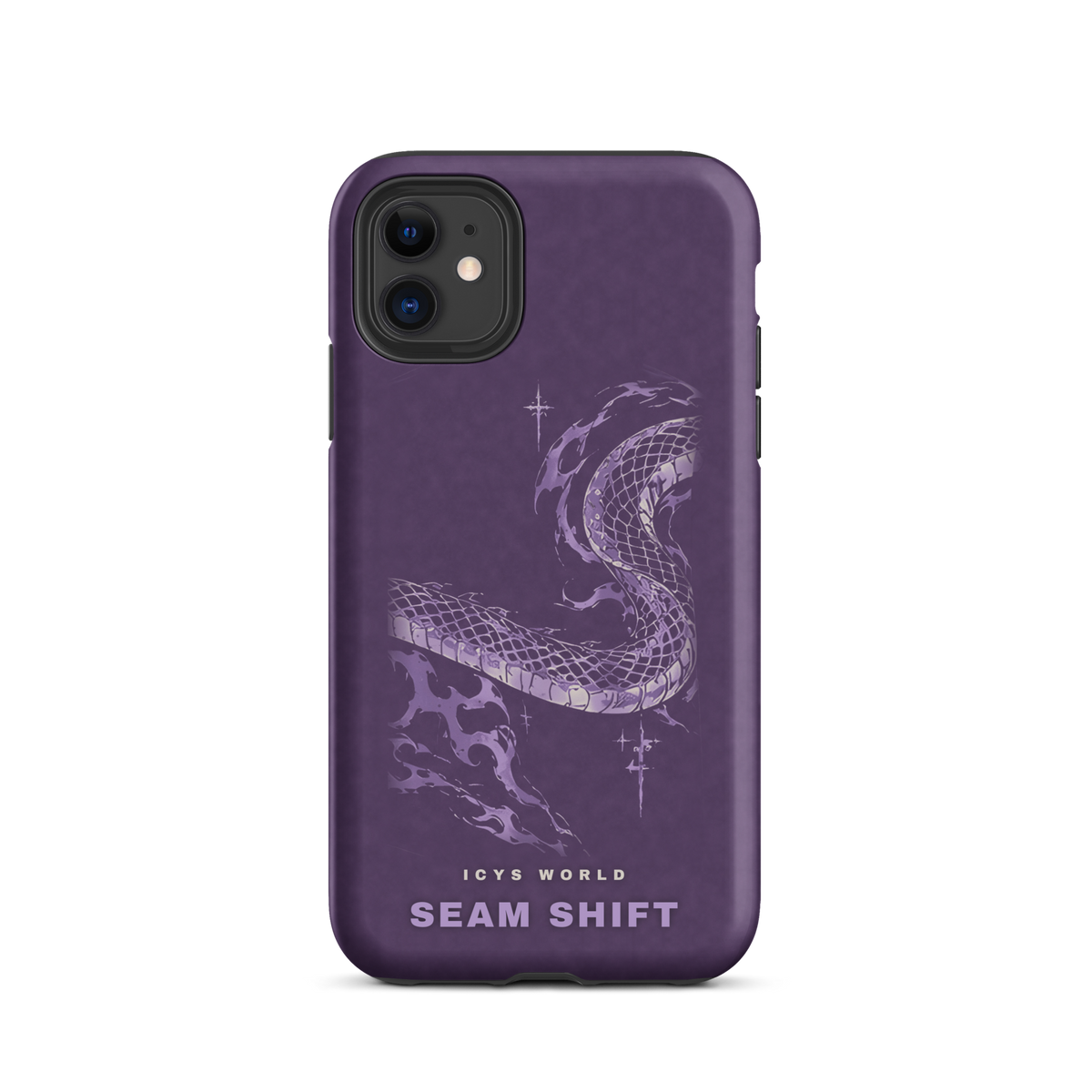 ICYS WORLD Seam Shift iPhone case on iPhone 11, matte finish