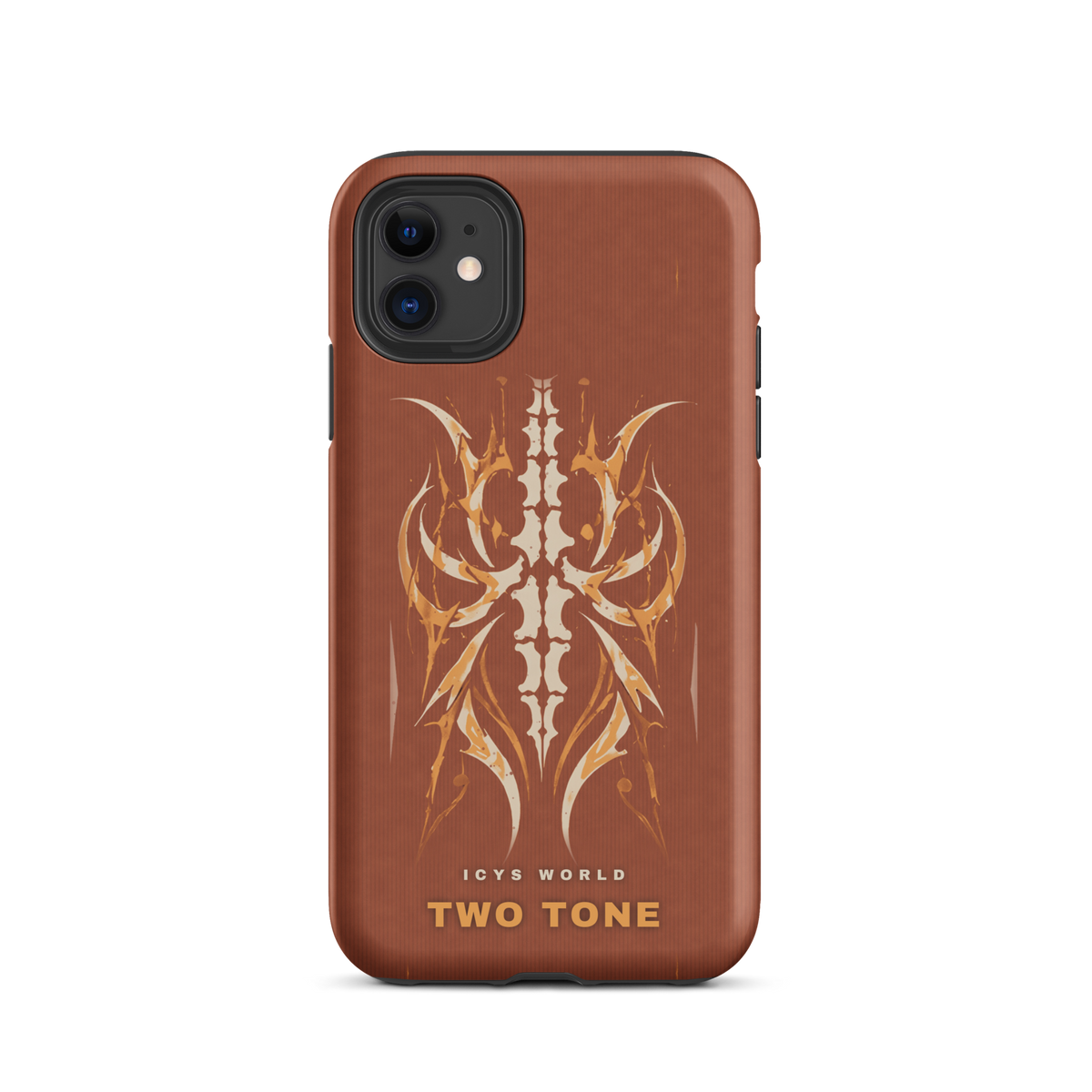 ICYS WORLD Two Tone iPhone case on iPhone 11, matte finish