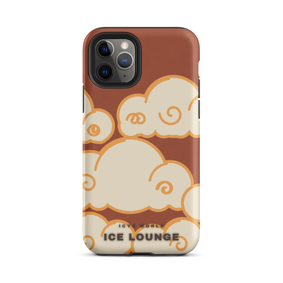 ICYS WORLD Ice Lounge iPhone case on iPhone 11 Pro, matte finish