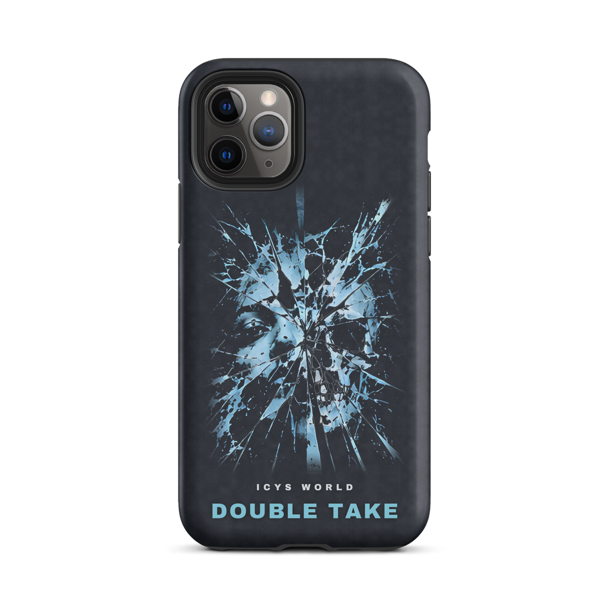 ICYS WORLD Double Take iPhone case on iPhone 11 Pro, matte finish