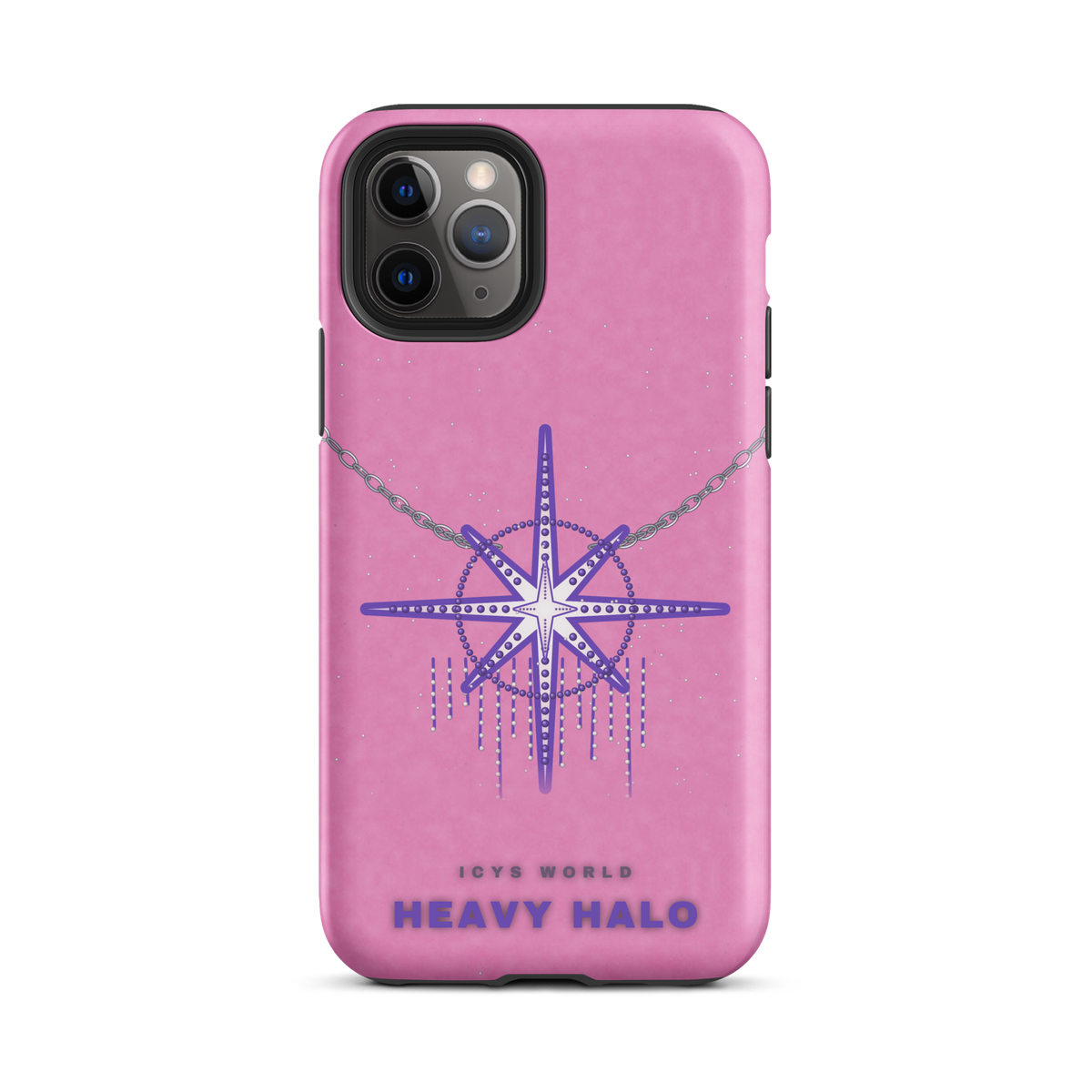 ICYS WORLD Heavy Halo iPhone case on iPhone 11 Pro, matte finish