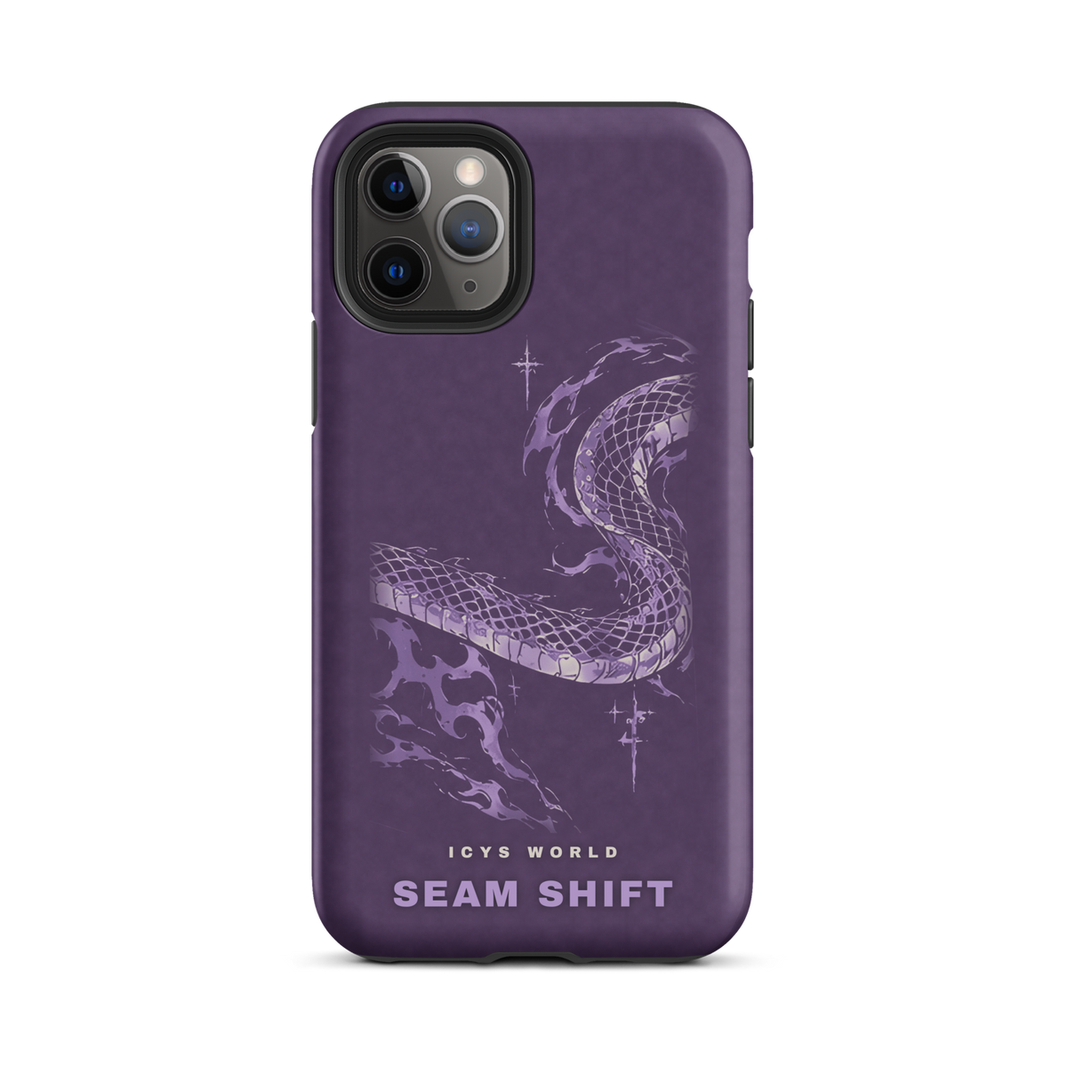 ICYS WORLD Seam Shift iPhone case on iPhone 11 Pro, matte finish