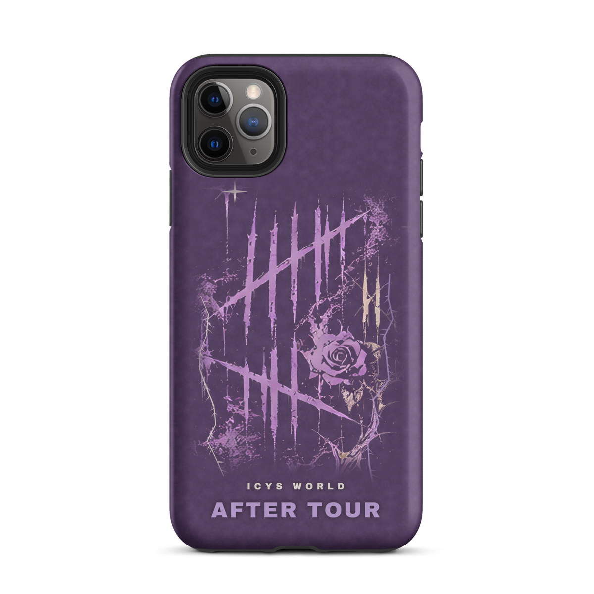 ICYS WORLD After Tour iPhone case on iPhone 11 Pro Max, matte finish