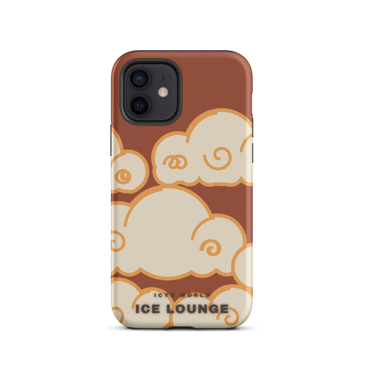 ICYS WORLD Ice Lounge iPhone case on iPhone 12, matte finish