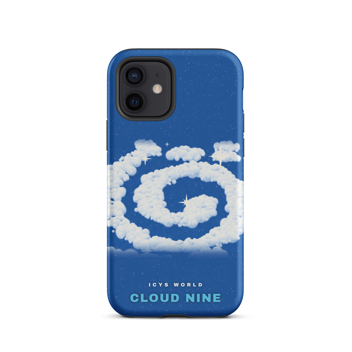 ICYS WORLD Cloud Nine iPhone case on iPhone 12, matte finish