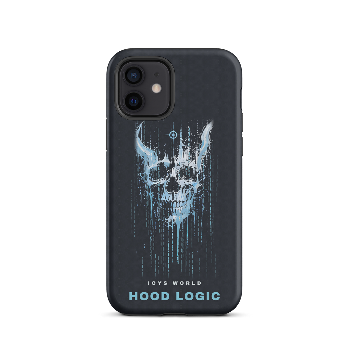 ICYS WORLD Hood Logic iPhone case on iPhone 12, matte finish