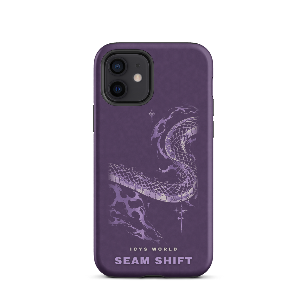 ICYS WORLD Seam Shift iPhone case on iPhone 12, matte finish