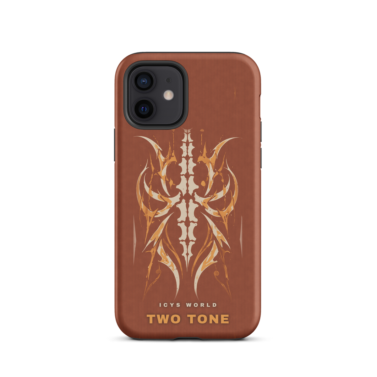 ICYS WORLD Two Tone iPhone case on iPhone 12, matte finish