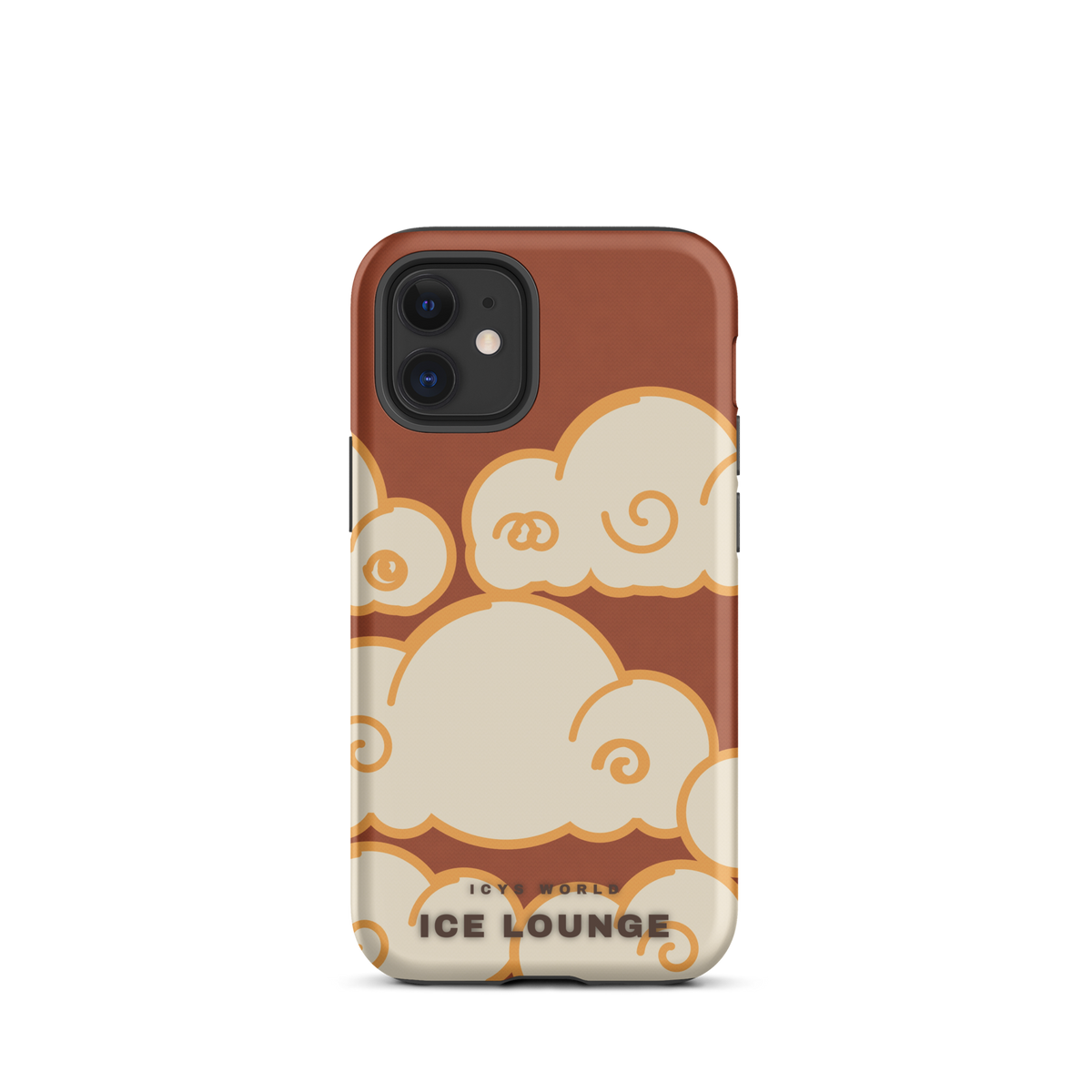 ICYS WORLD Ice Lounge iPhone case on iPhone 12 mini, matte finish