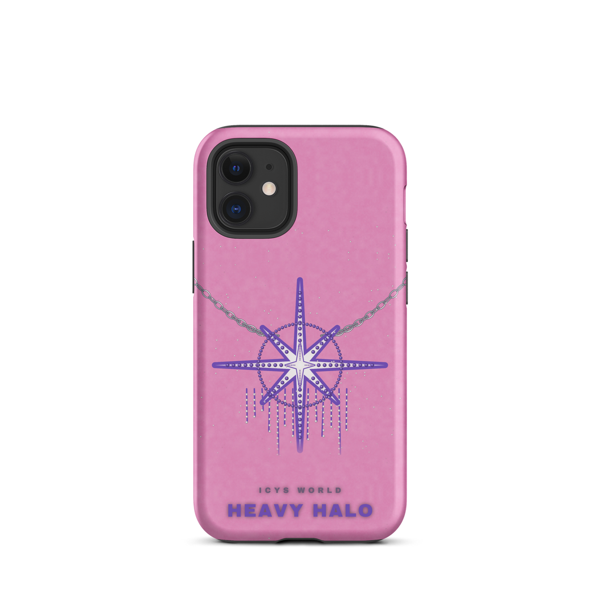 ICYS WORLD Heavy Halo iPhone case on iPhone 12 mini, matte finish