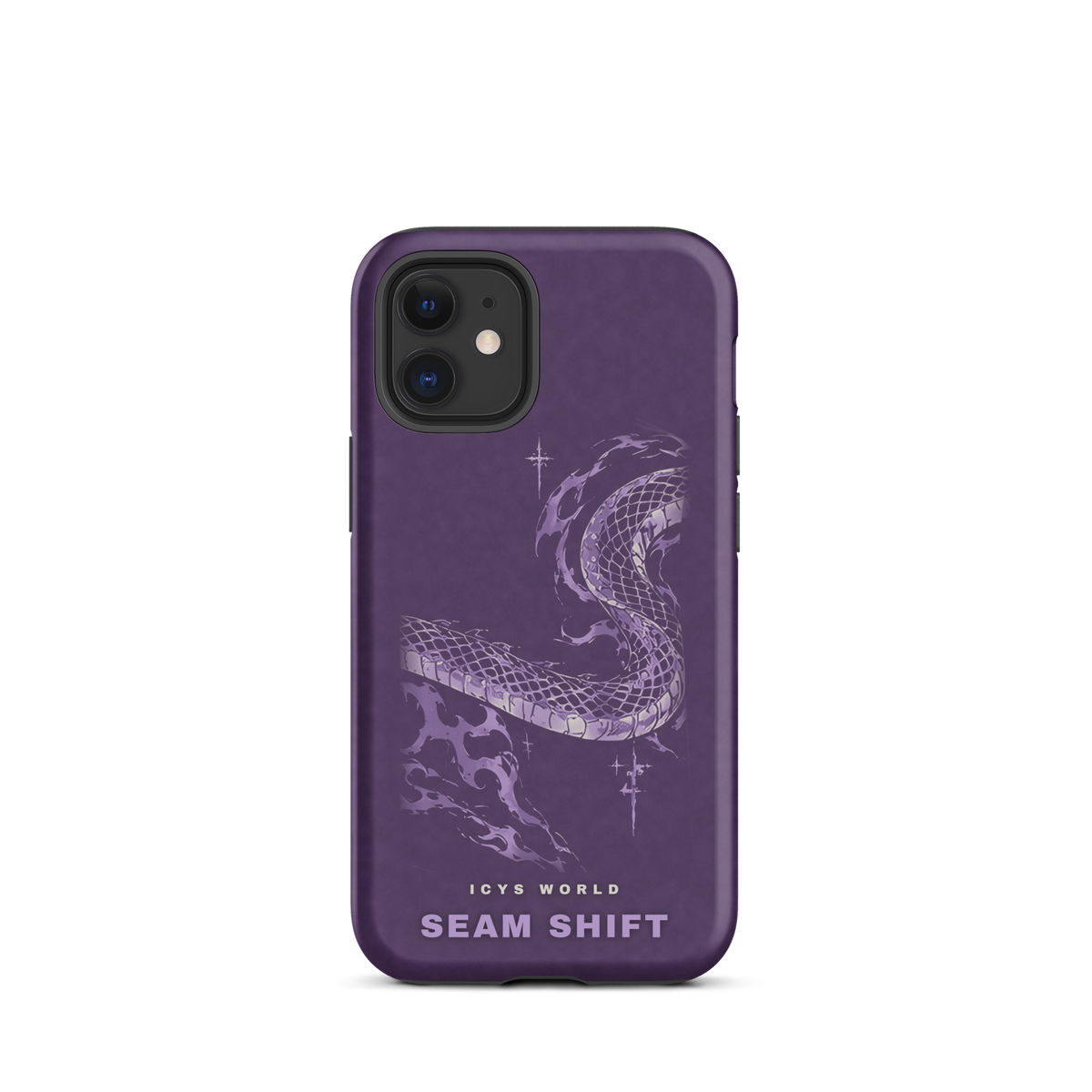 ICYS WORLD Seam Shift iPhone case on iPhone 12 mini, matte finish