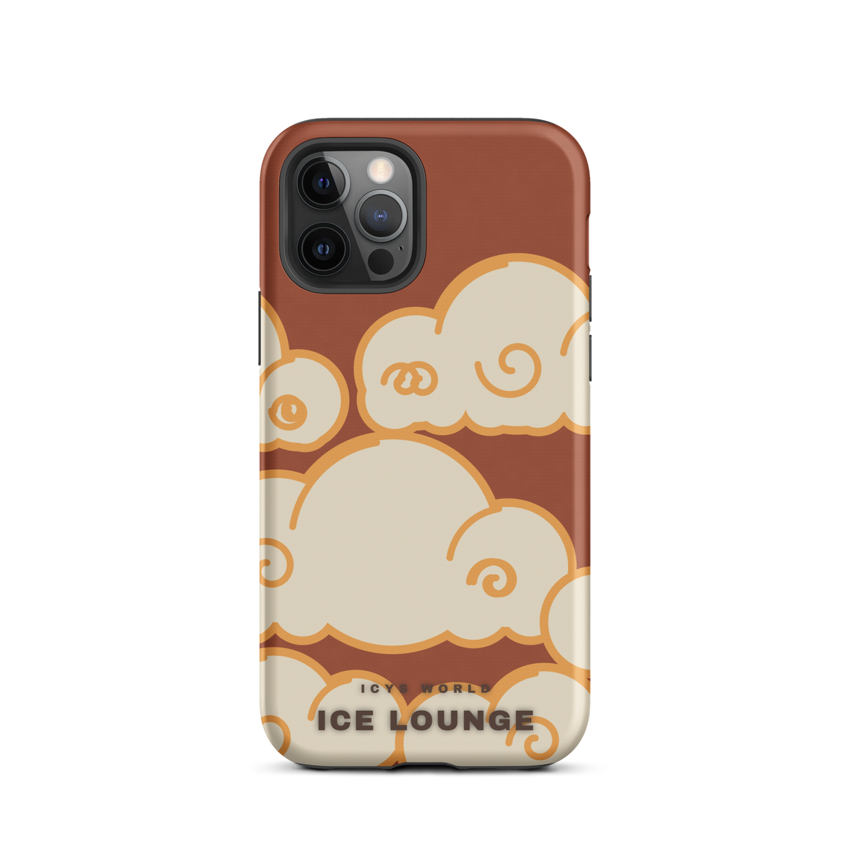 ICYS WORLD Ice Lounge iPhone case on iPhone 12 Pro, matte finish