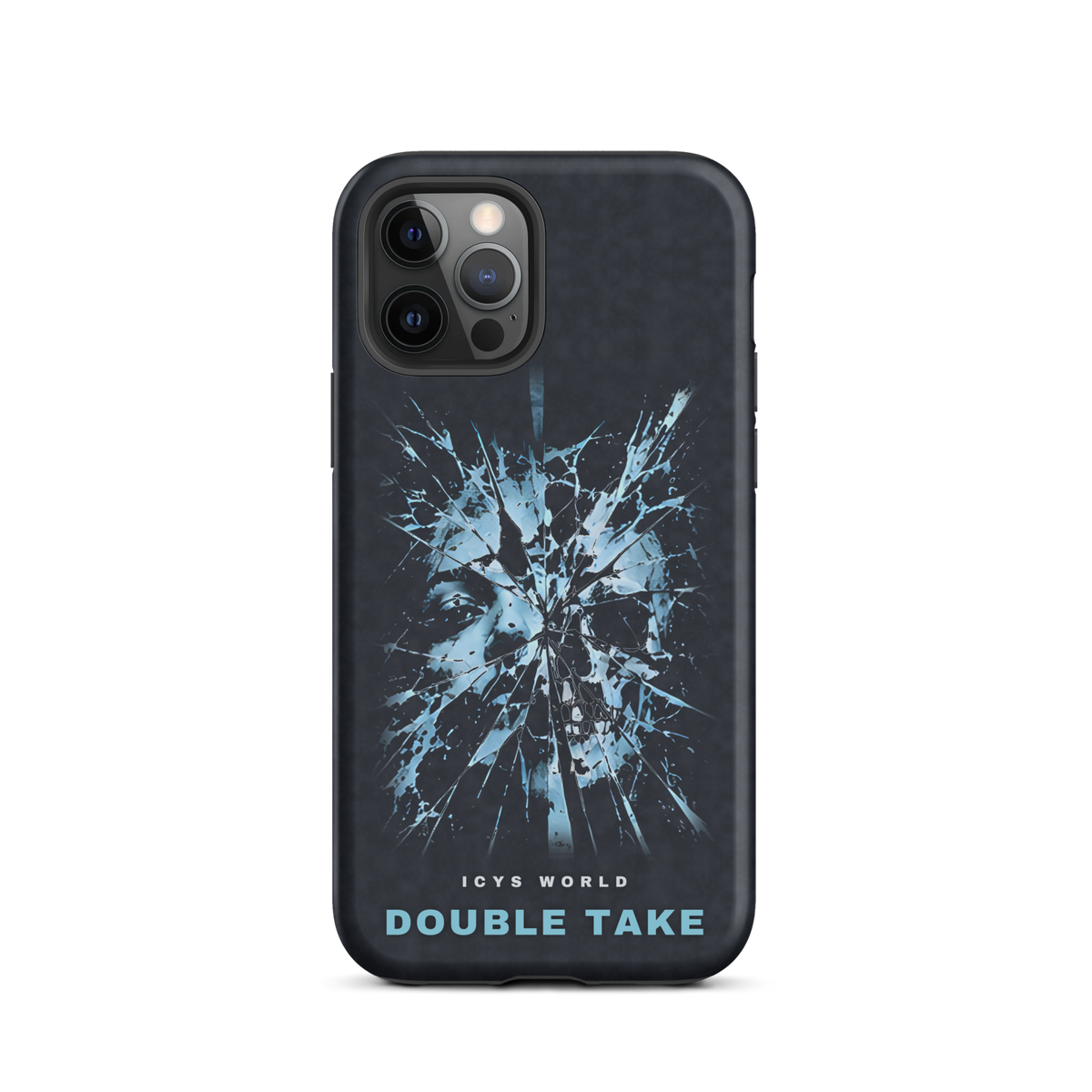 ICYS WORLD Double Take iPhone case on iPhone 12 Pro, matte finish