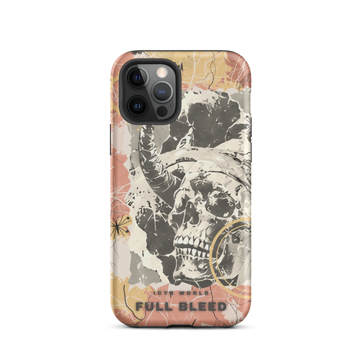 ICYS WORLD Full Bleed iPhone case on iPhone 12 Pro, matte finish