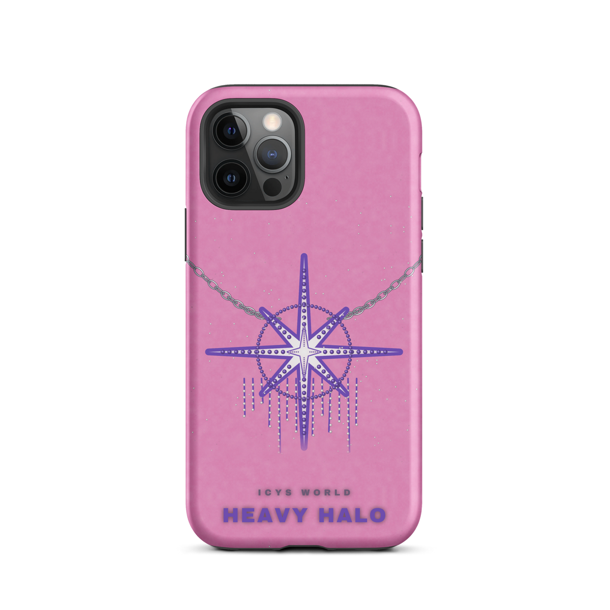 ICYS WORLD Heavy Halo iPhone case on iPhone 12 Pro, matte finish