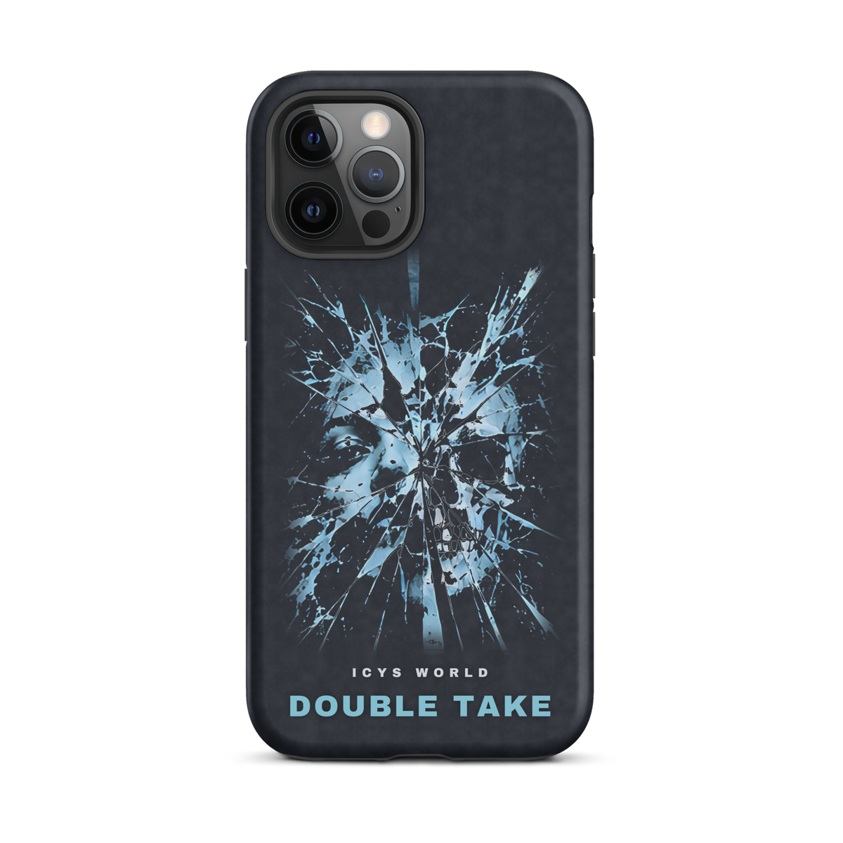 ICYS WORLD Double Take iPhone case on iPhone 12 Pro Max, matte finish