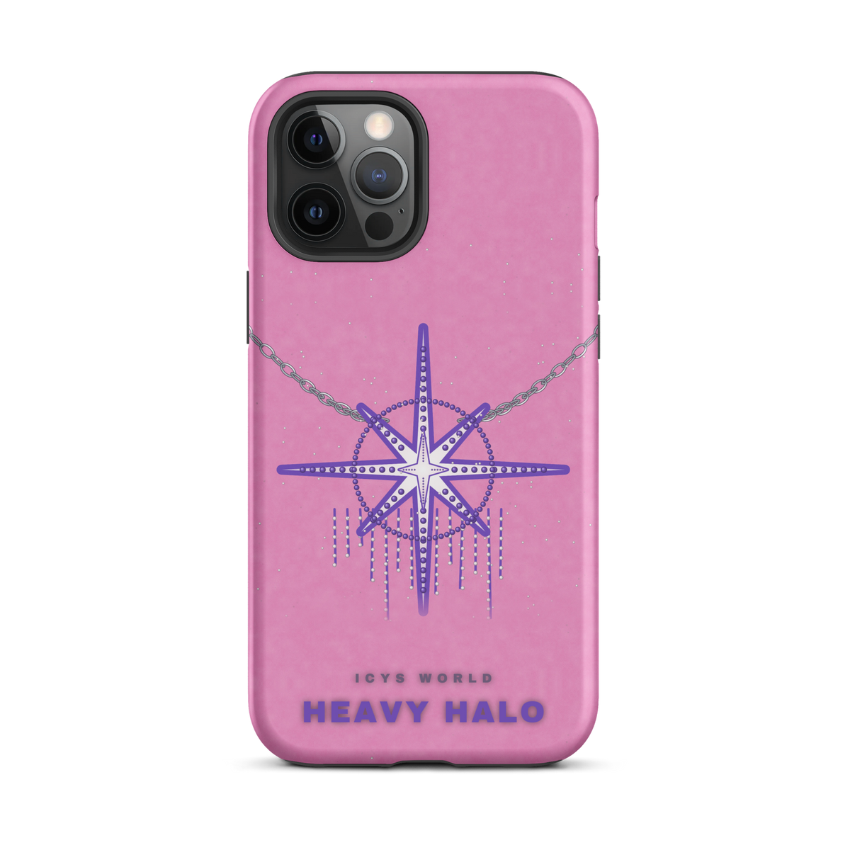 ICYS WORLD Heavy Halo iPhone case on iPhone 12 Pro Max, matte finish
