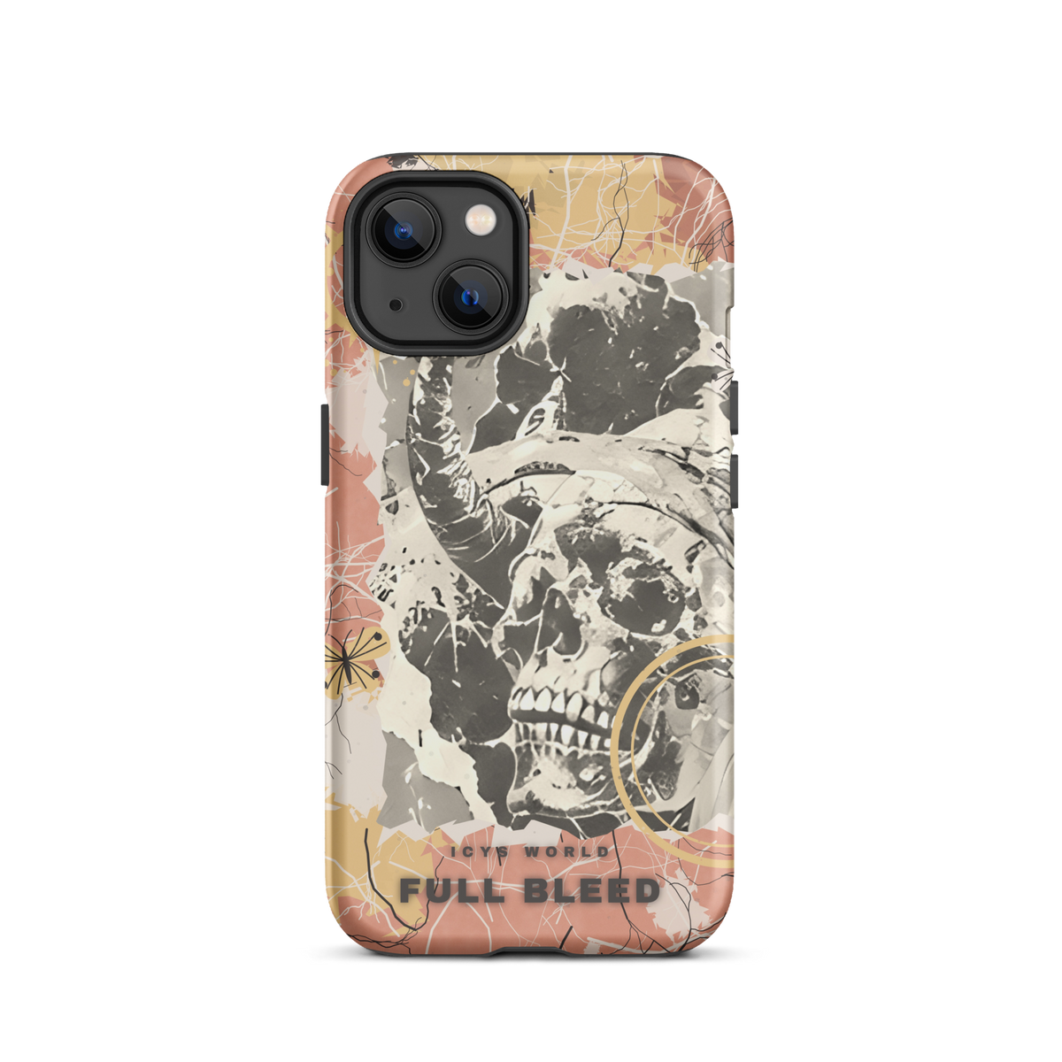 ICYS WORLD Full Bleed iPhone case on iPhone 13, matte finish