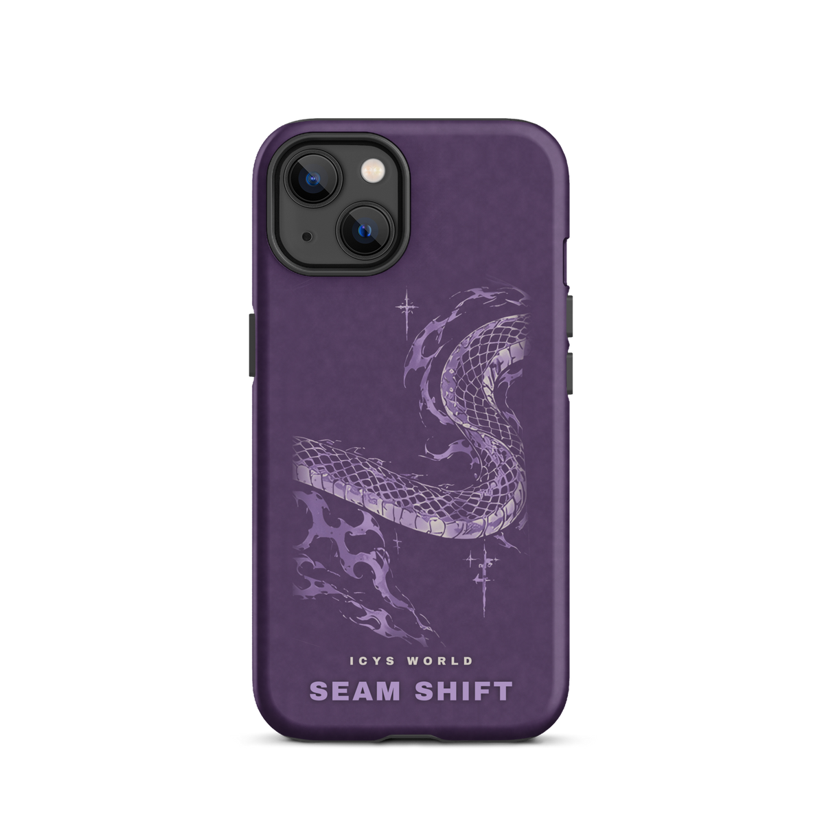 ICYS WORLD Seam Shift iPhone case on iPhone 13, matte finish