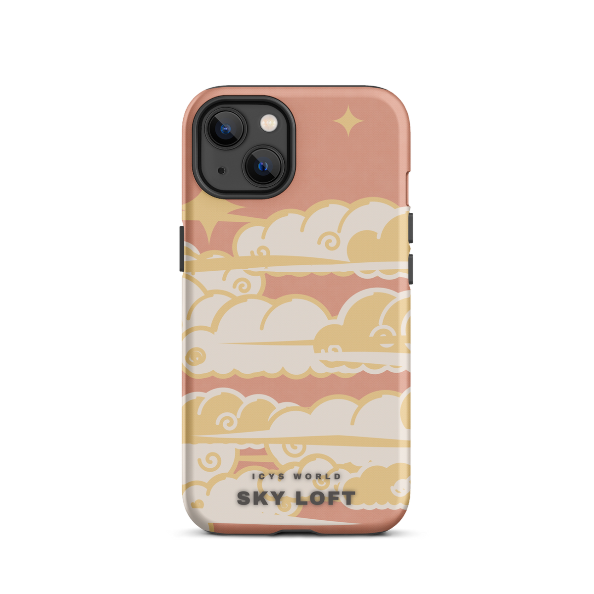 ICYS WORLD Sky Loft iPhone case on iPhone 13, matte finish