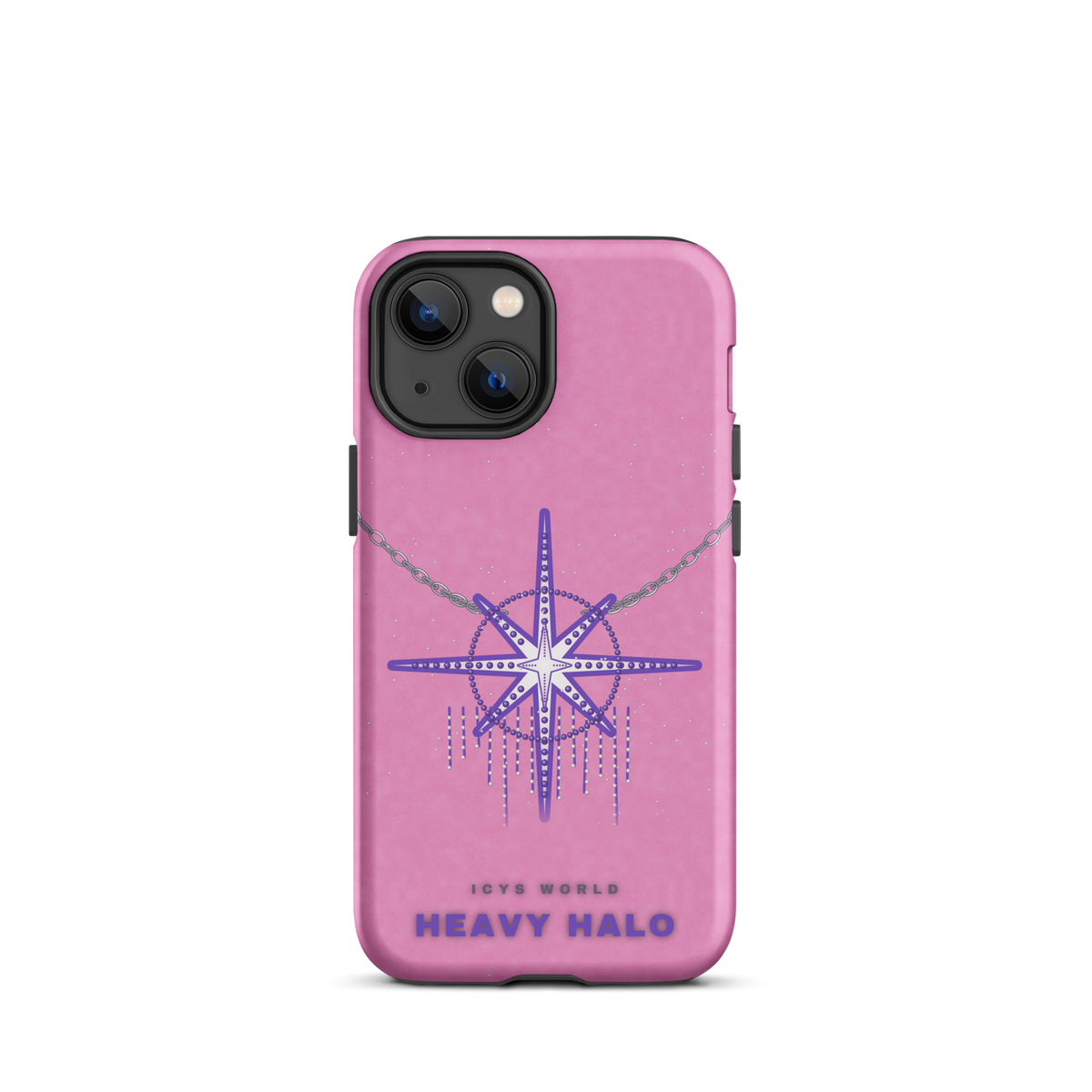 ICYS WORLD Heavy Halo iPhone case on iPhone 13 mini, matte finish