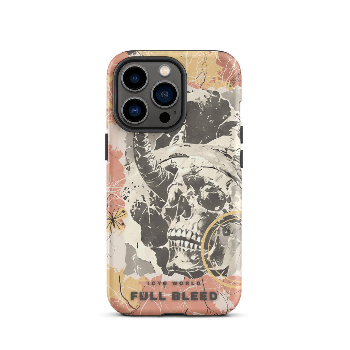 ICYS WORLD Full Bleed iPhone case on iPhone 13 Pro, matte finish