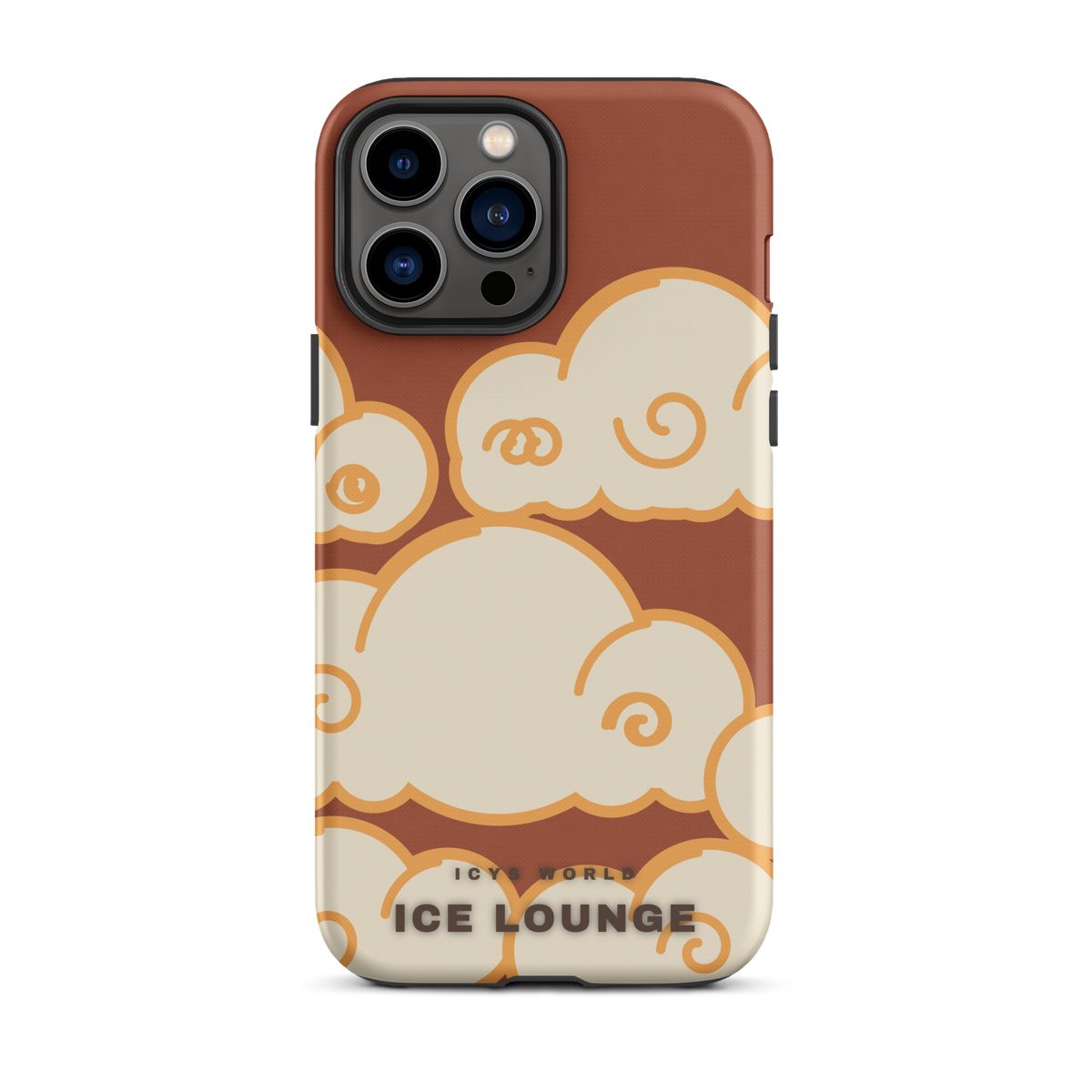 ICYS WORLD Ice Lounge iPhone case on iPhone 13 Pro Max, matte finish