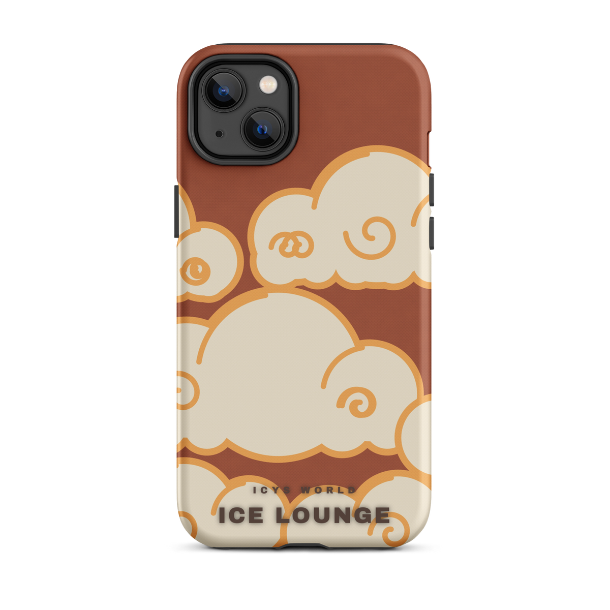 ICYS WORLD Ice Lounge iPhone case on iPhone 14 Plus, matte finish