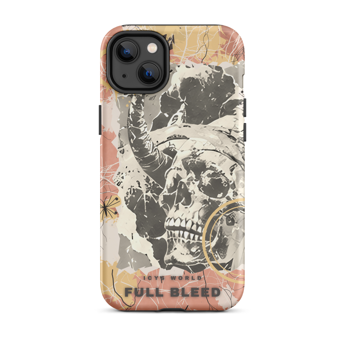 ICYS WORLD Full Bleed iPhone case on iPhone 14 Plus, matte finish