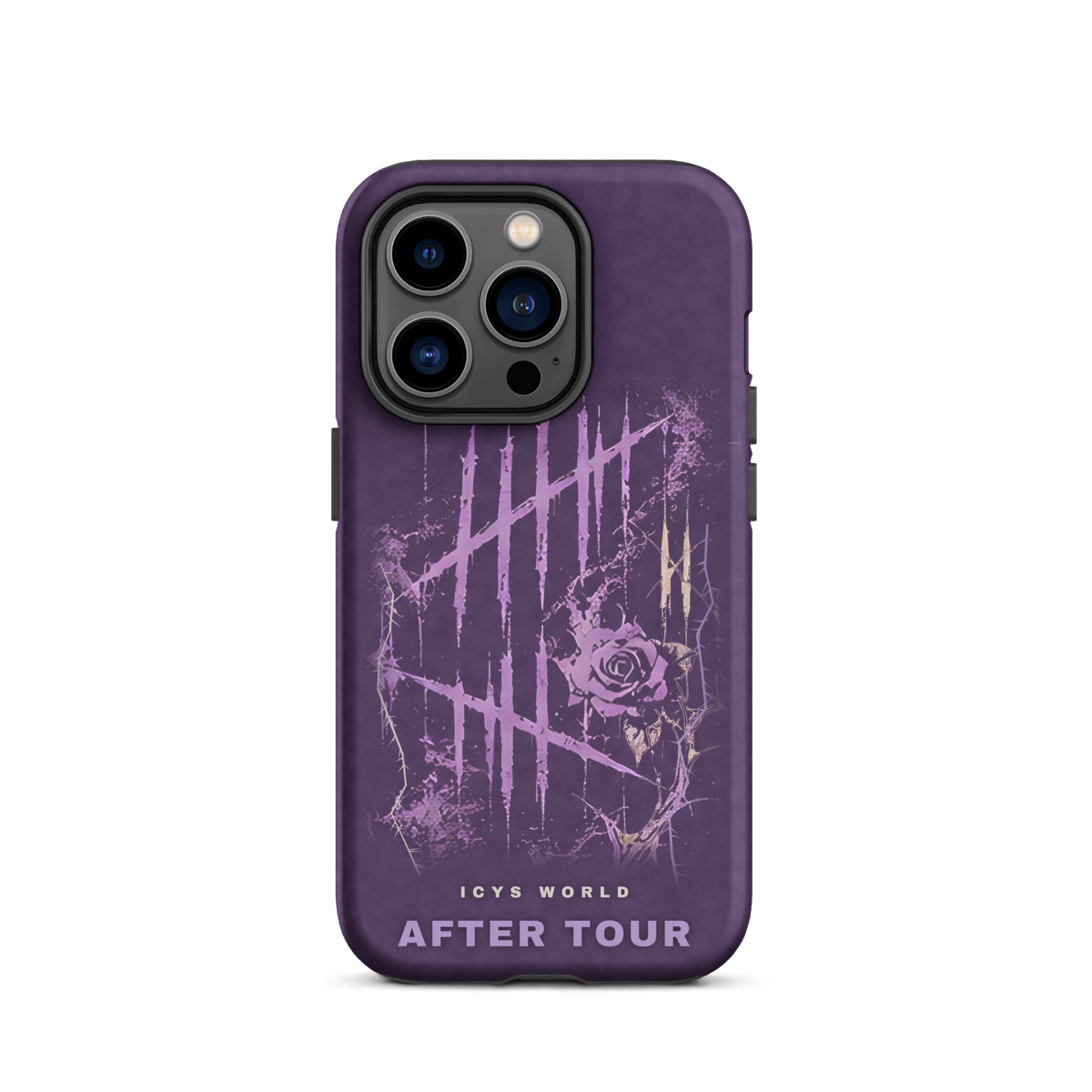 ICYS WORLD After Tour iPhone case on iPhone 14 Pro, matte finish