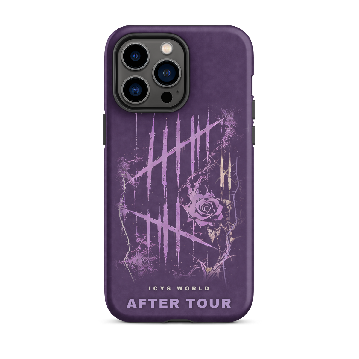 ICYS WORLD After Tour iPhone case on iPhone 14 Pro Max, matte finish