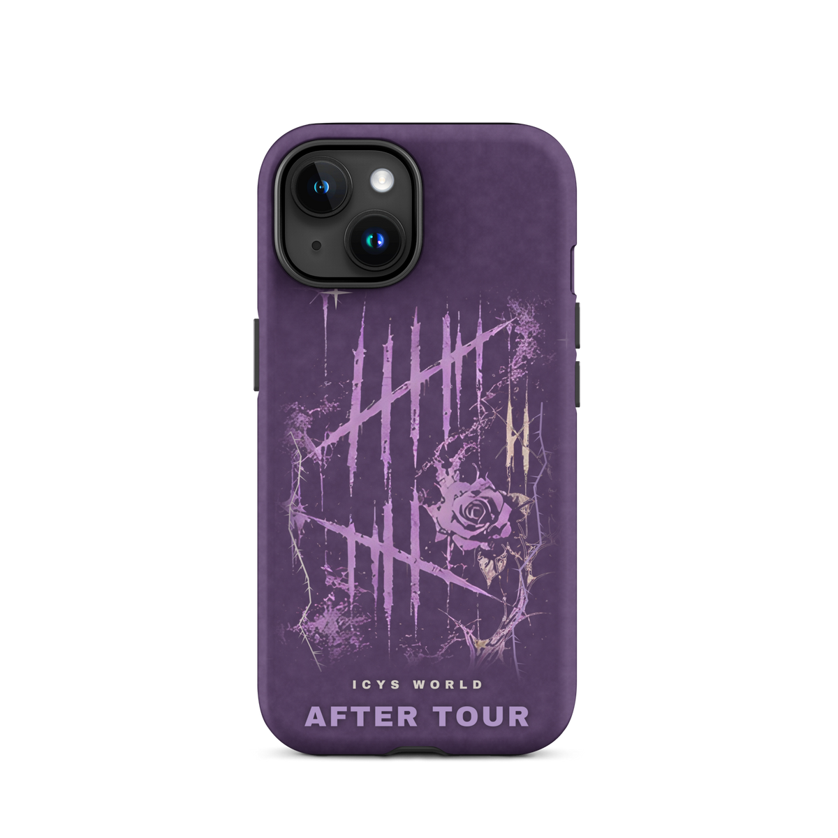 ICYS WORLD After Tour iPhone case on iPhone 15, matte finish