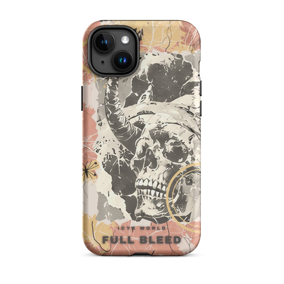 ICYS WORLD Full Bleed iPhone case on iPhone 15 Plus, matte finish