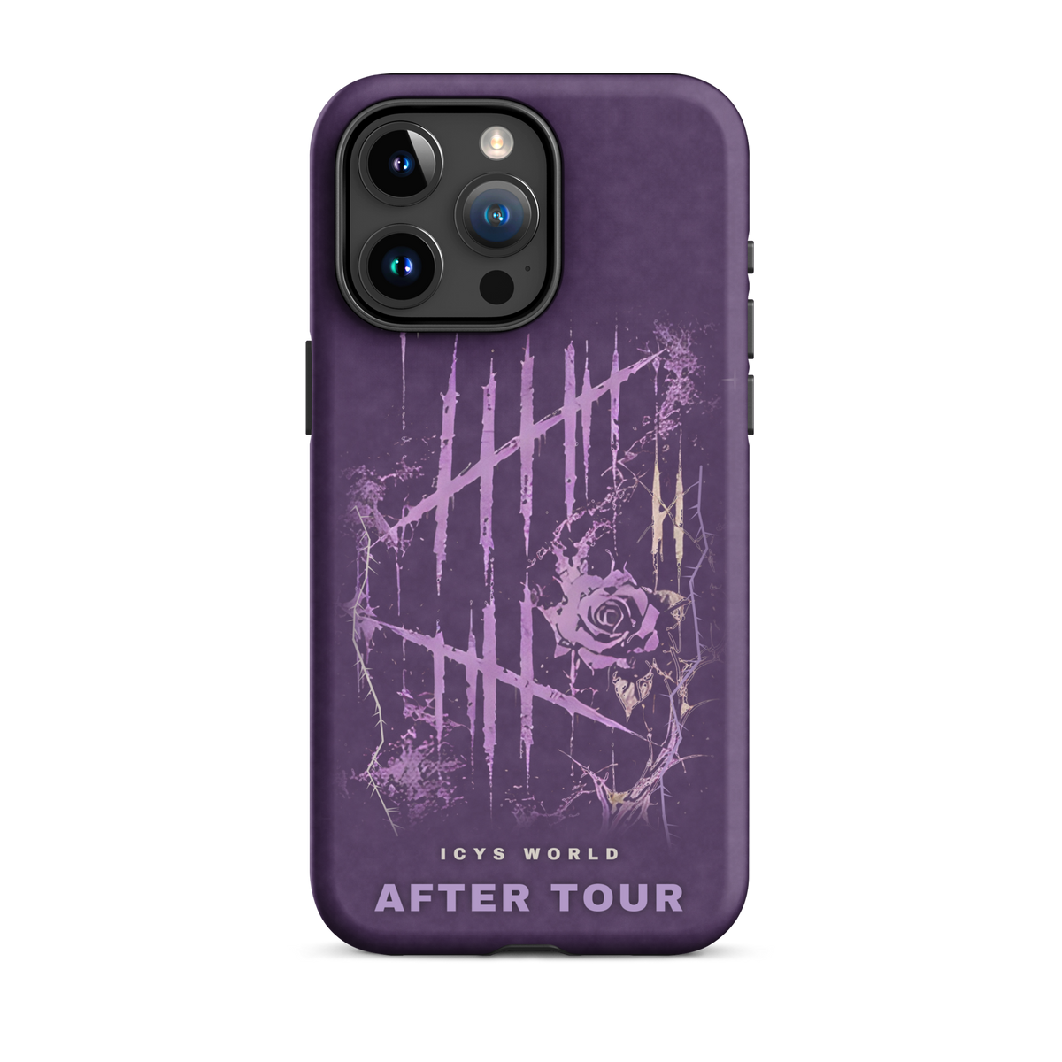 ICYS WORLD After Tour iPhone case on iPhone 15 Pro Max, matte finish