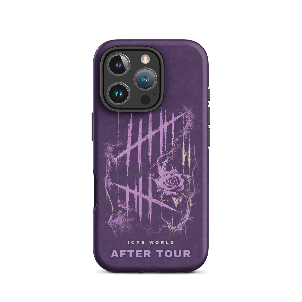 ICYS WORLD After Tour iPhone case on iPhone 16 Pro, matte finish
