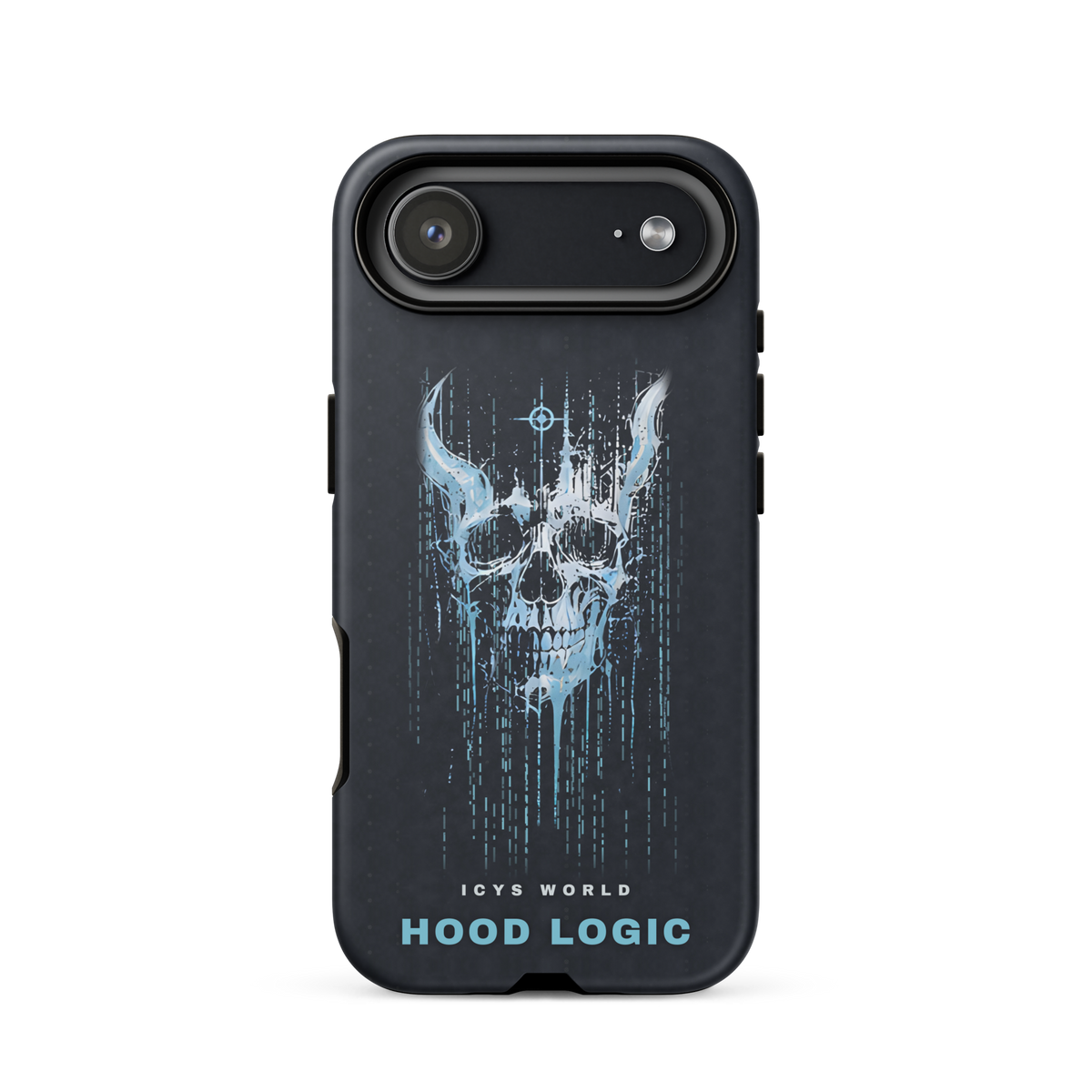 ICYS WORLD Hood Logic iPhone case on iPhone 17 Air, matte finish