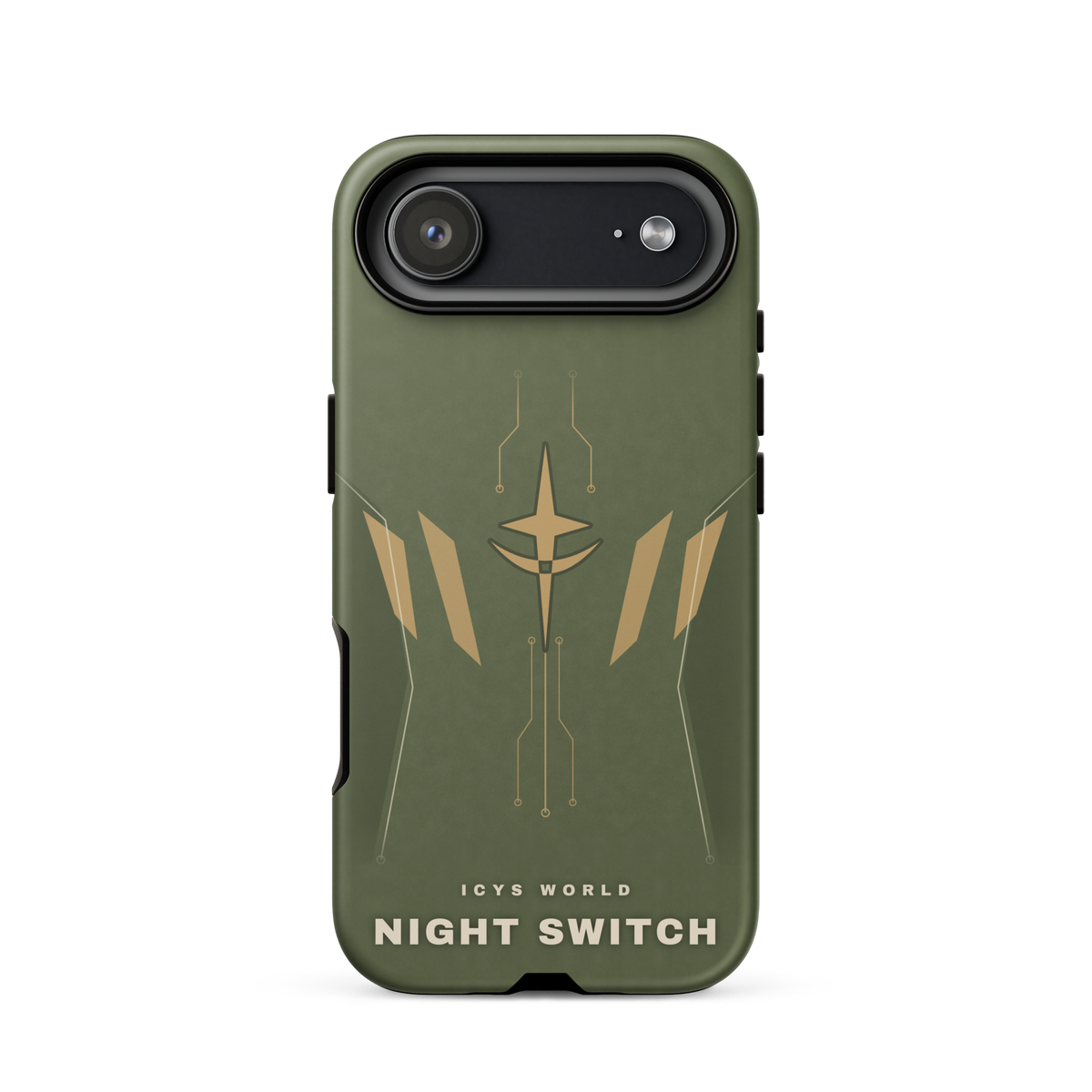ICYS WORLD Night Switch iPhone case on iPhone 17 Air, matte finish