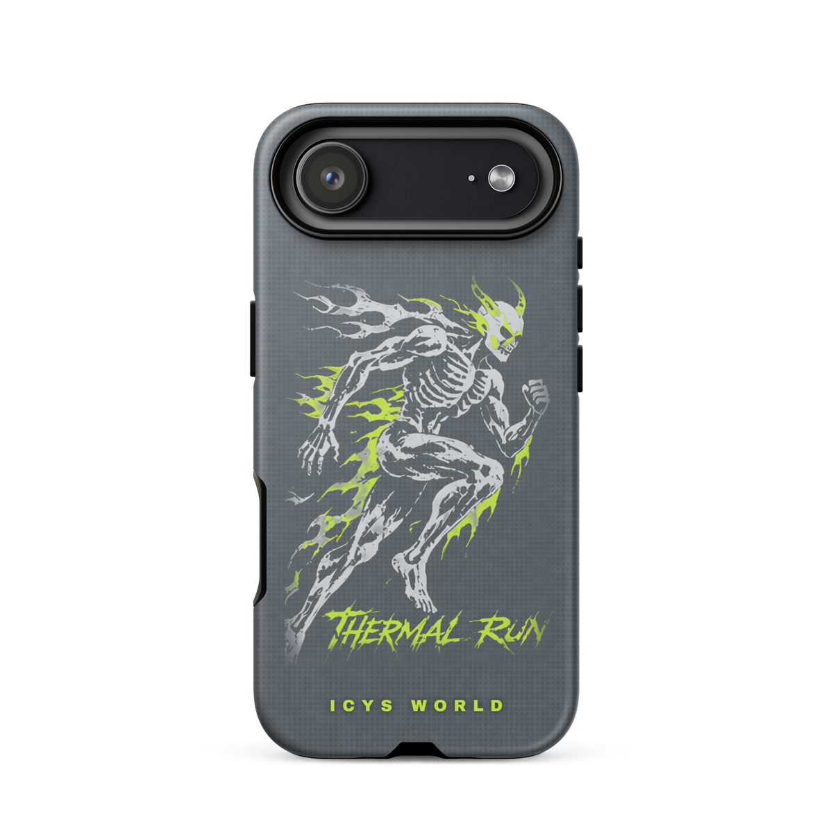 ICYS WORLD Thermal Run iPhone case on iPhone 17 Air, matte finish