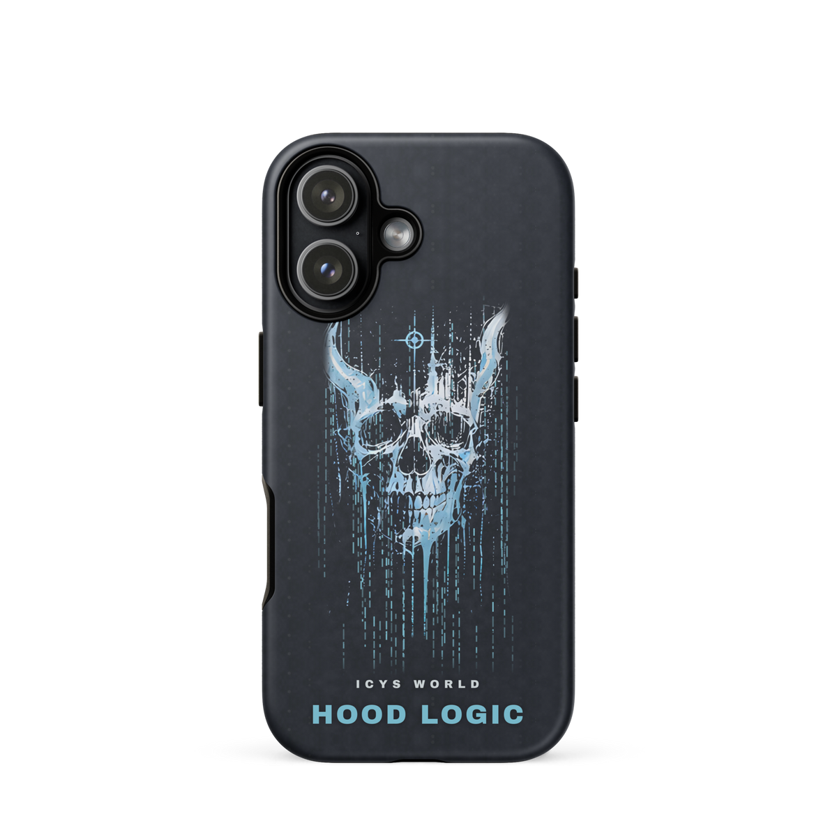 ICYS WORLD Hood Logic iPhone case on iPhone 17, matte finish