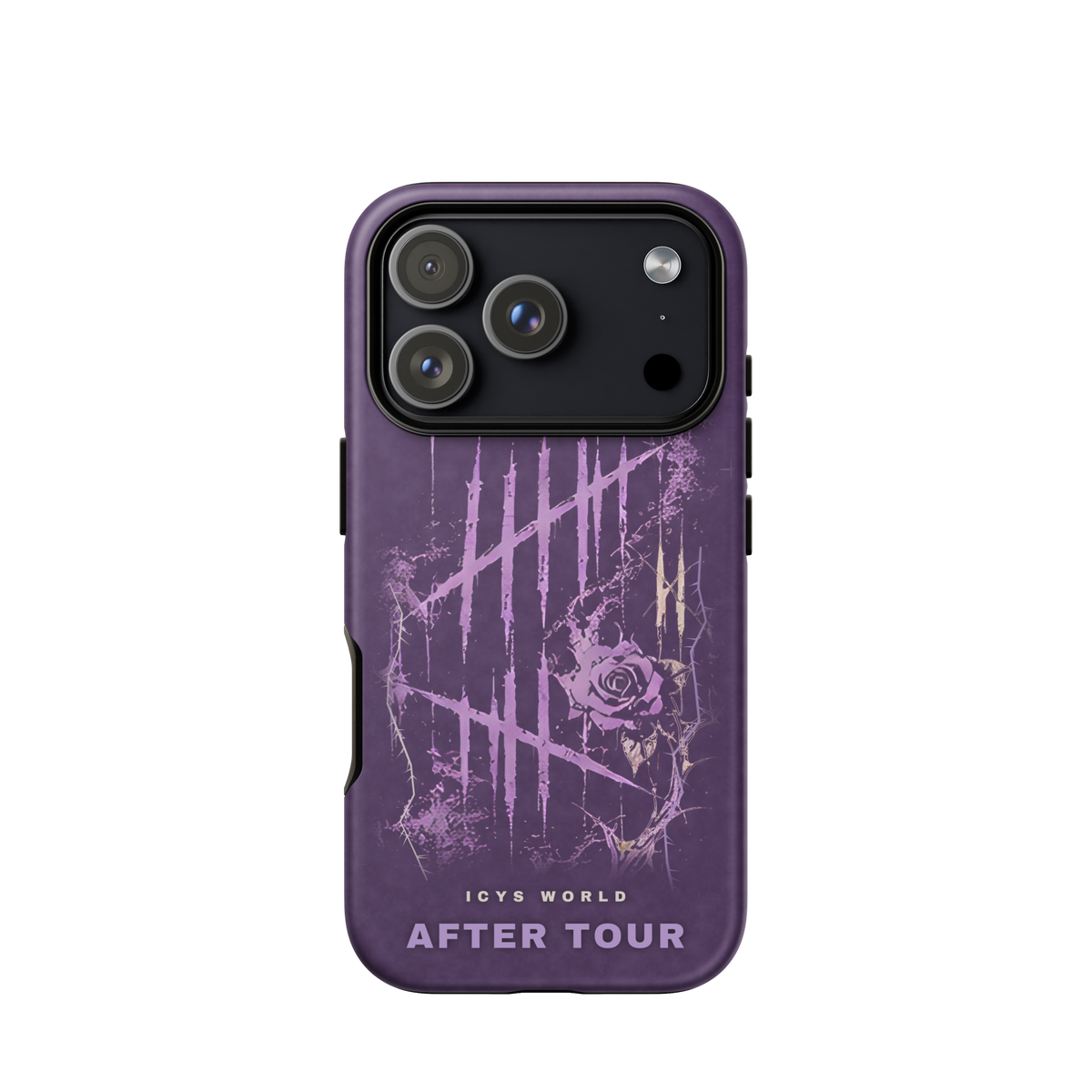 ICYS WORLD After Tour iPhone case on iPhone 17 Pro, matte finish