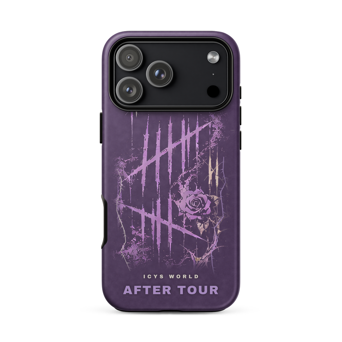 ICYS WORLD After Tour iPhone case on iPhone 17 Pro Max, matte finish