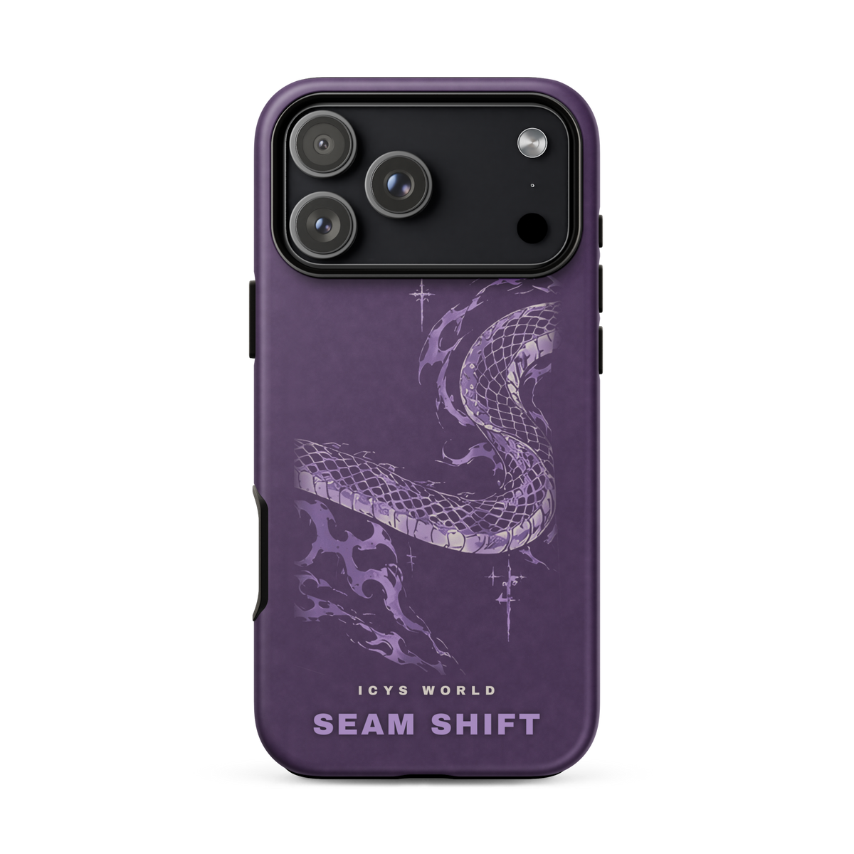 ICYS WORLD Seam Shift iPhone case on iPhone 18 Pro Max, matte finish
