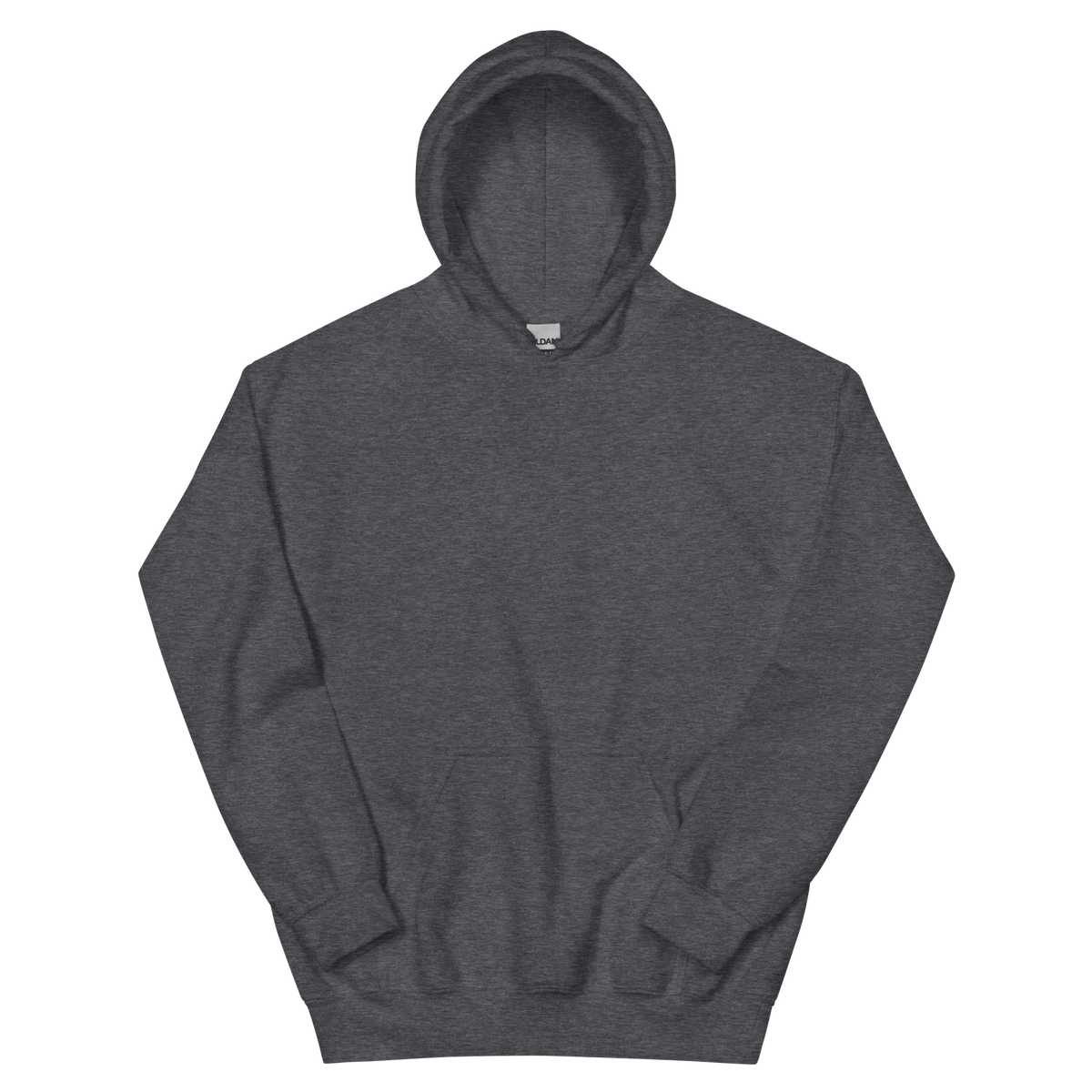 ICYS WORLD Winged Globe Hoodie – iced-out streetwear graphic hoodie, dark heather, front view